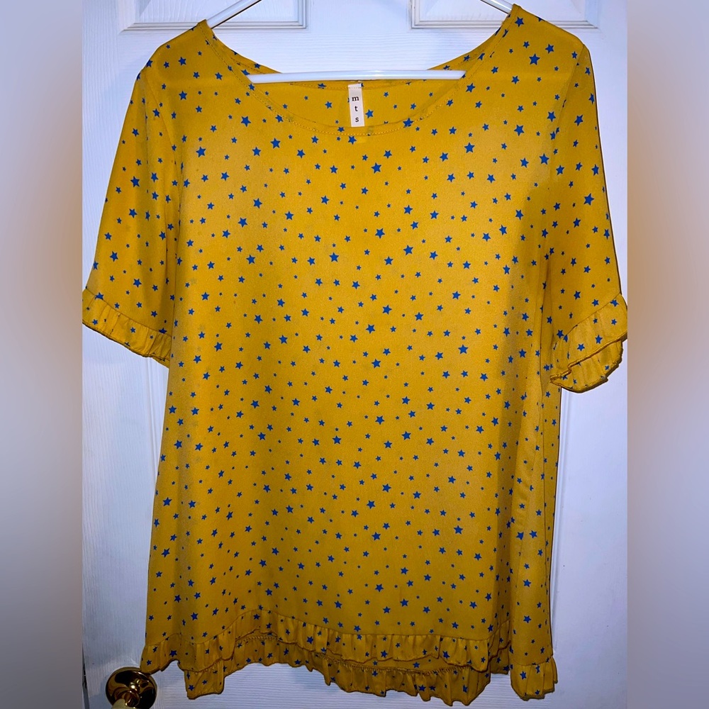 Yellow too with blue stars